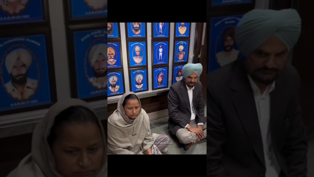 SSP office के बाहर धरने पर बैठे मां बापूजी 🥺#sidhumoosewala #shorts