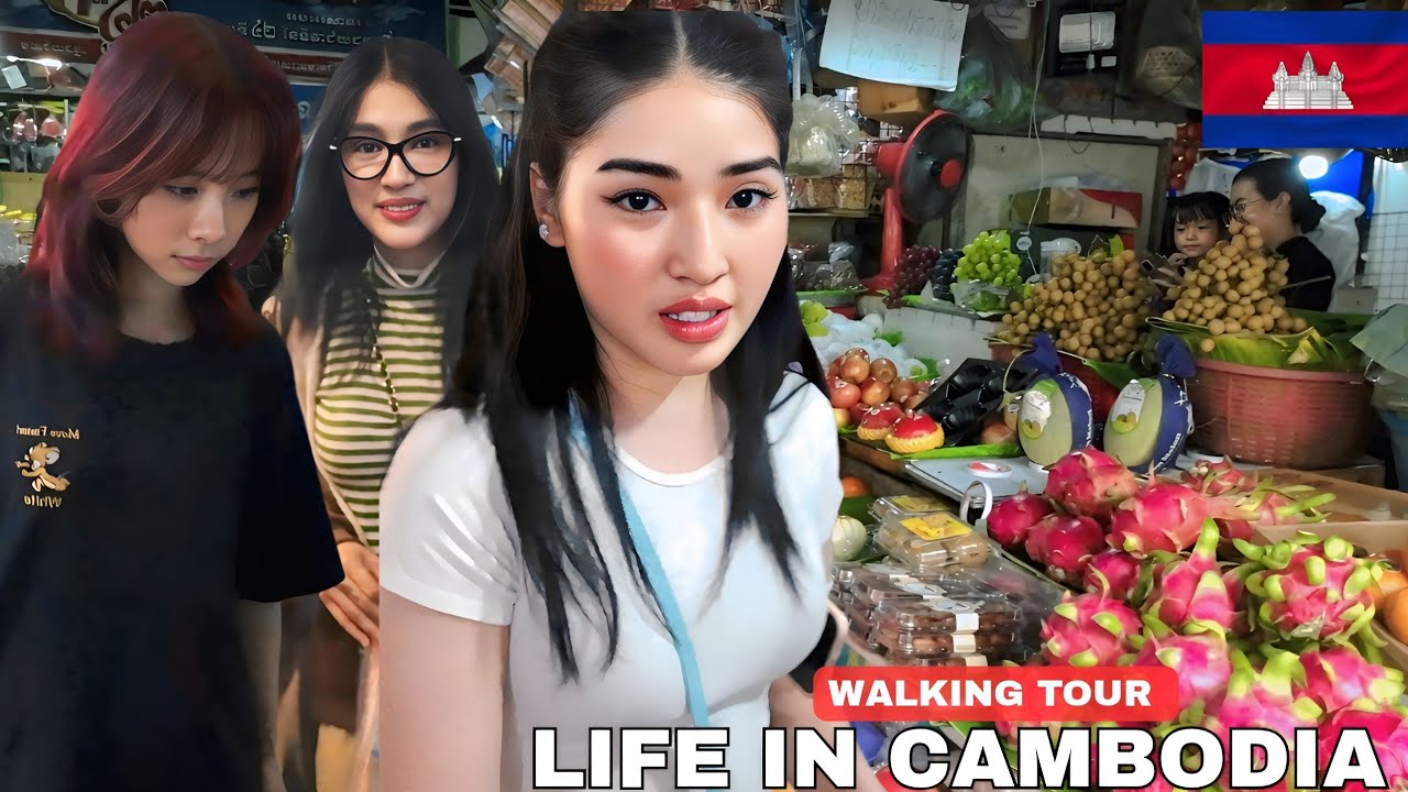 Inside The Most Popular Market in Phnom Penh Cambodia | Real Local Life & Street Food Scene 
