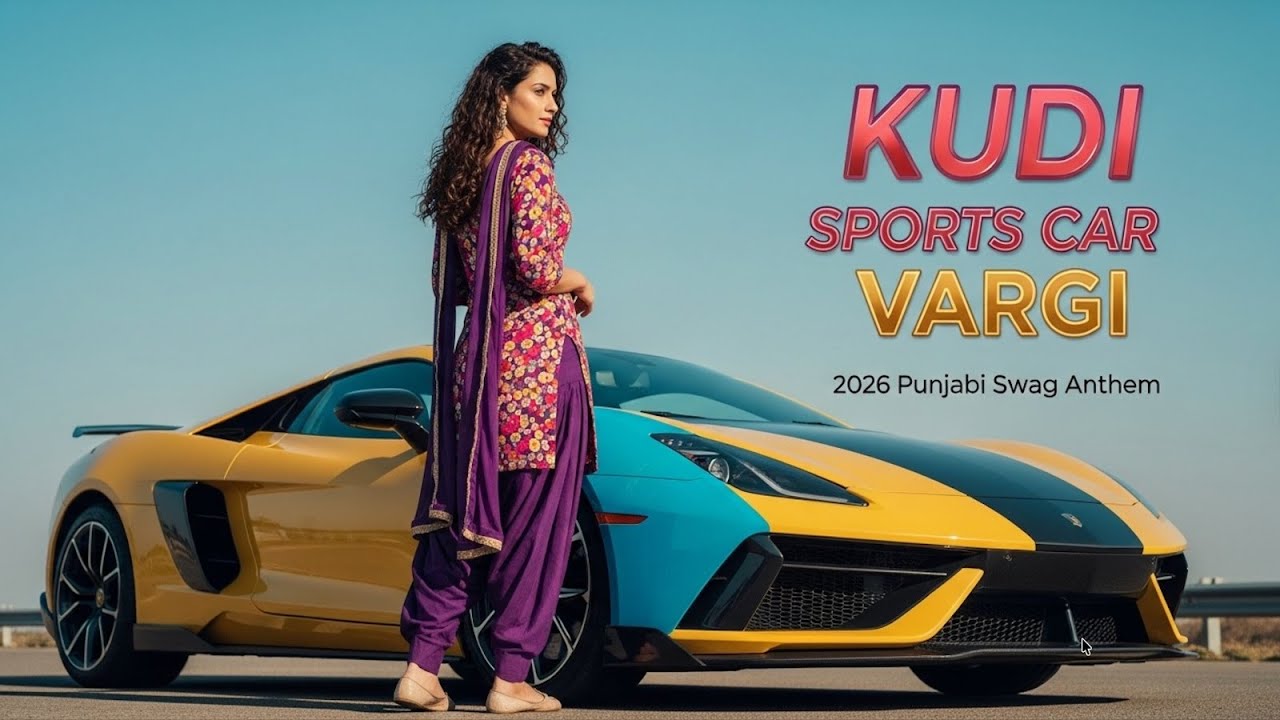 Kudi Sporty Car Wargi | Full Speed Punjabi Song 2026 | Supercar Drift Music