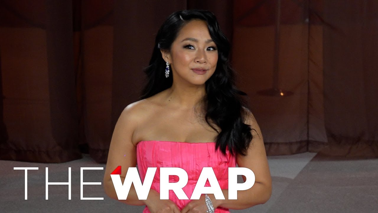 'Everything Everywhere All at Once' Star Stephanie Hsu Gets Emotional on Oscars Carpet