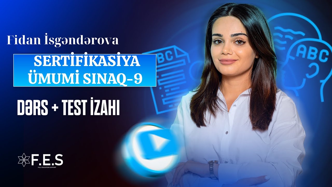 ÜMUMİ SINAQ-9 | SERTİFİKASİYA | İBTİDAİ AZƏRBAYCAN DİLİ 