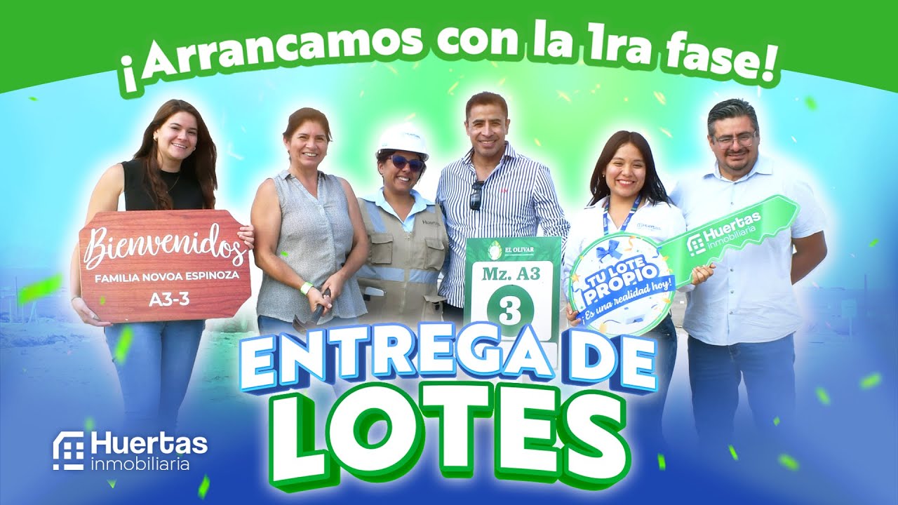 🏡 Entrega de Lotes Primera Etapa– Primera Fase del Condominio Olivar 🏡