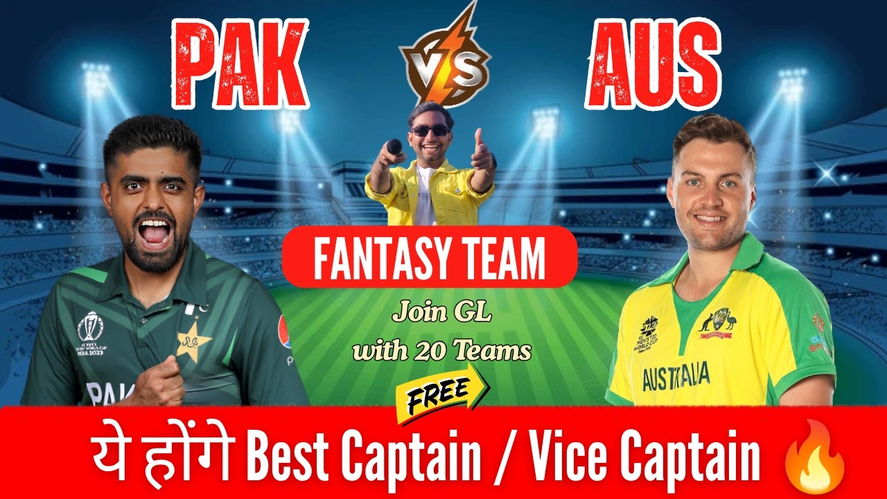 🔴 LIVE: PAK vs AUS Dream11 Prediction 2nd ODI 2026 | Pakistan vs Australia SL & GL Teams IChandu Don