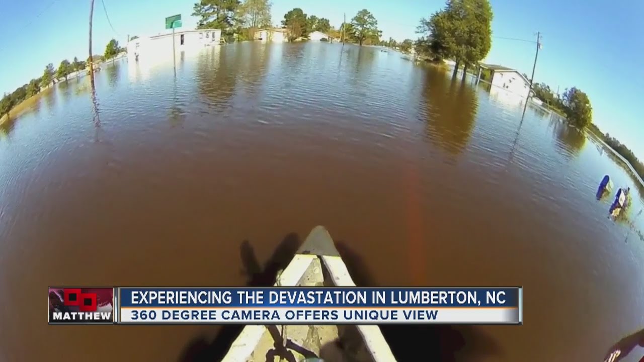 WATCH: North Carolina town hit hard by flooding after Hurricane Matthew