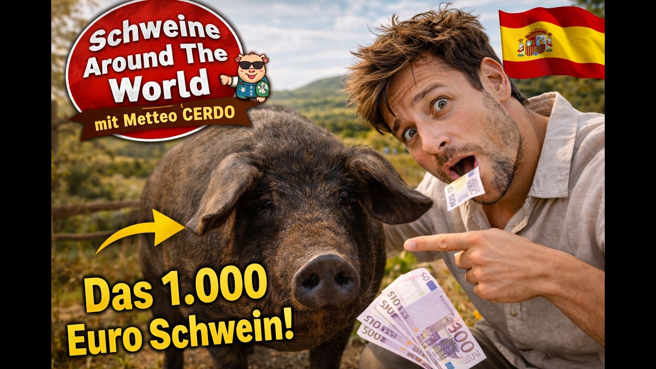 Dieses Schwein frisst Eicheln & kostet 1.000&euro; &ndash; Das Iberico-Schwein | Schweine around the world #1