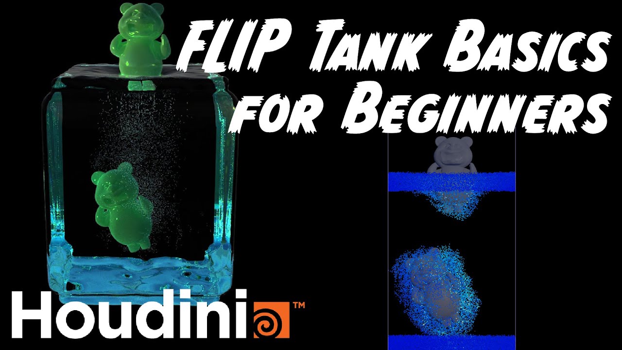 Основы FLIP Tank для начинающих в Houdini