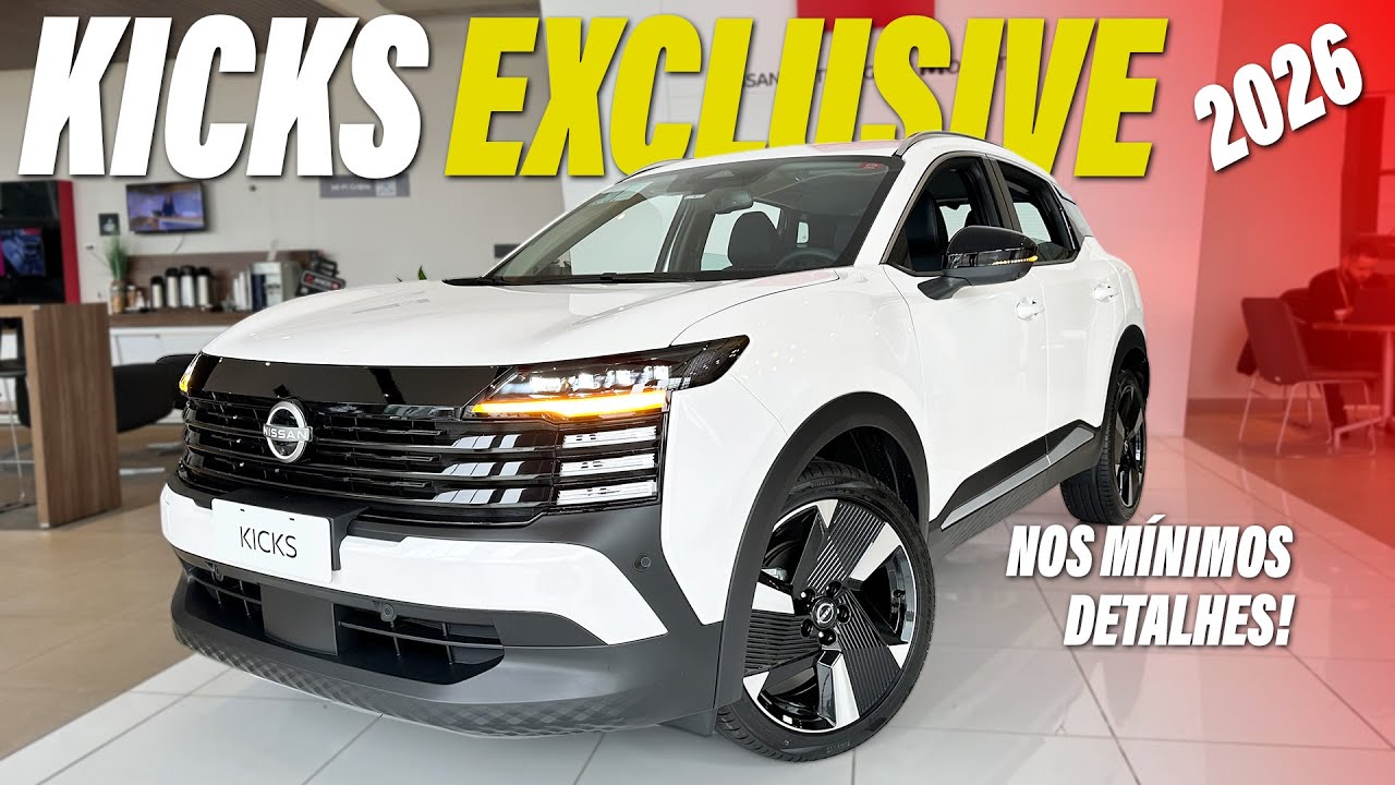 NOVO KICKS EXCLUSIVE 2026 - Agora Com Motor Turbo e ADAS Todo Liberado!