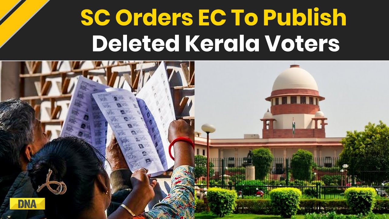 Kerala Voter List: SC Directs ECI To Publish Deleted Voter List, Extend Deadline In Kerala SIR