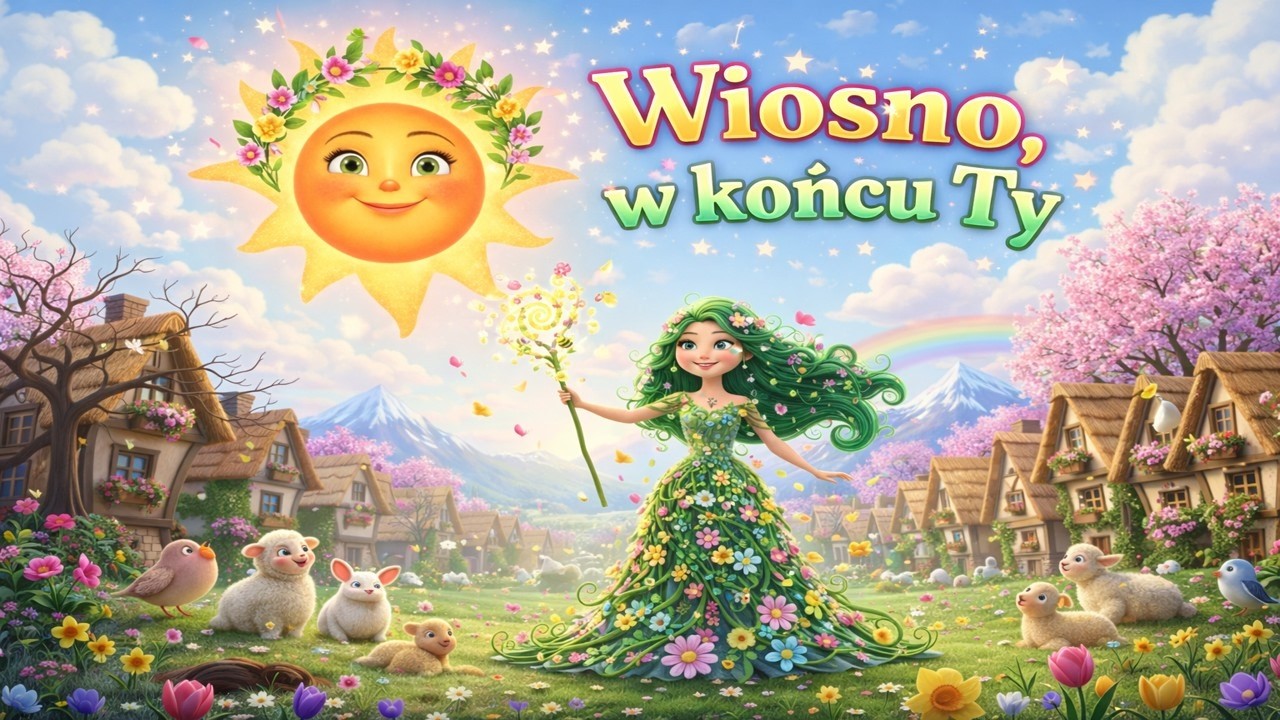 Pierwszy Dzień Wiosny - Piosenka i bajka dla dzieci (,,Wiosno, w końcu Ty!