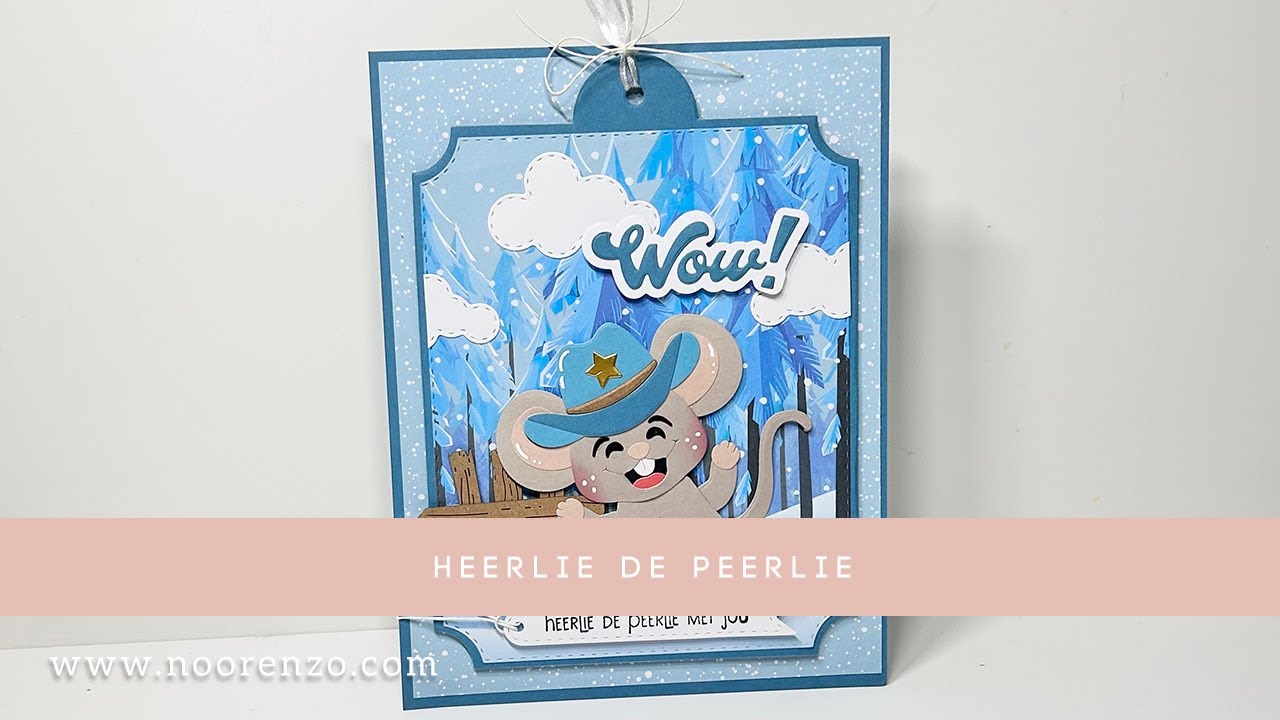 Kaarten maken met de CraftLab collectie Marvin muis door Jolanda
