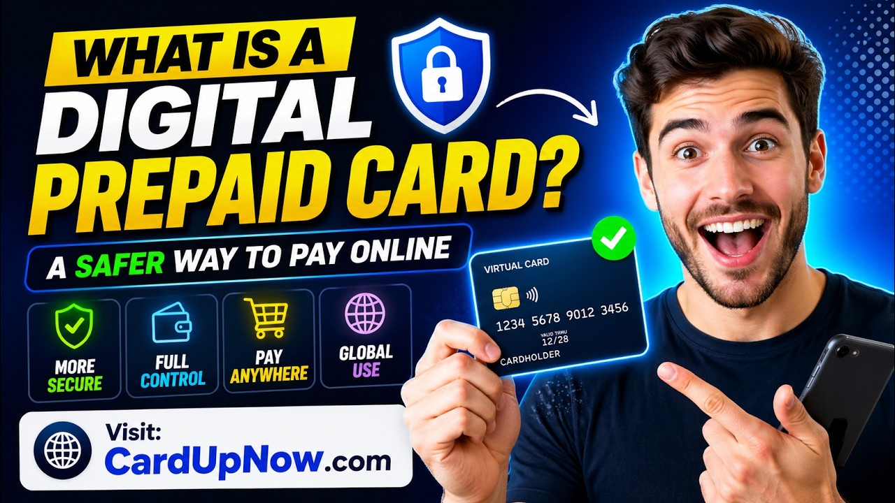 What Is a Digital Prepaid Card? A Safer Way to Pay Online | CardUpNow
