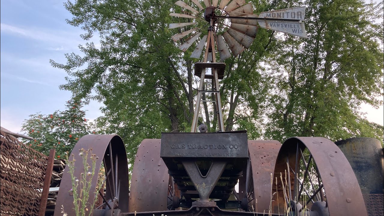 Antique Prairie Tractor Repurposed as Mobile Wind Power Generator - Nearly 100 Years Ago!