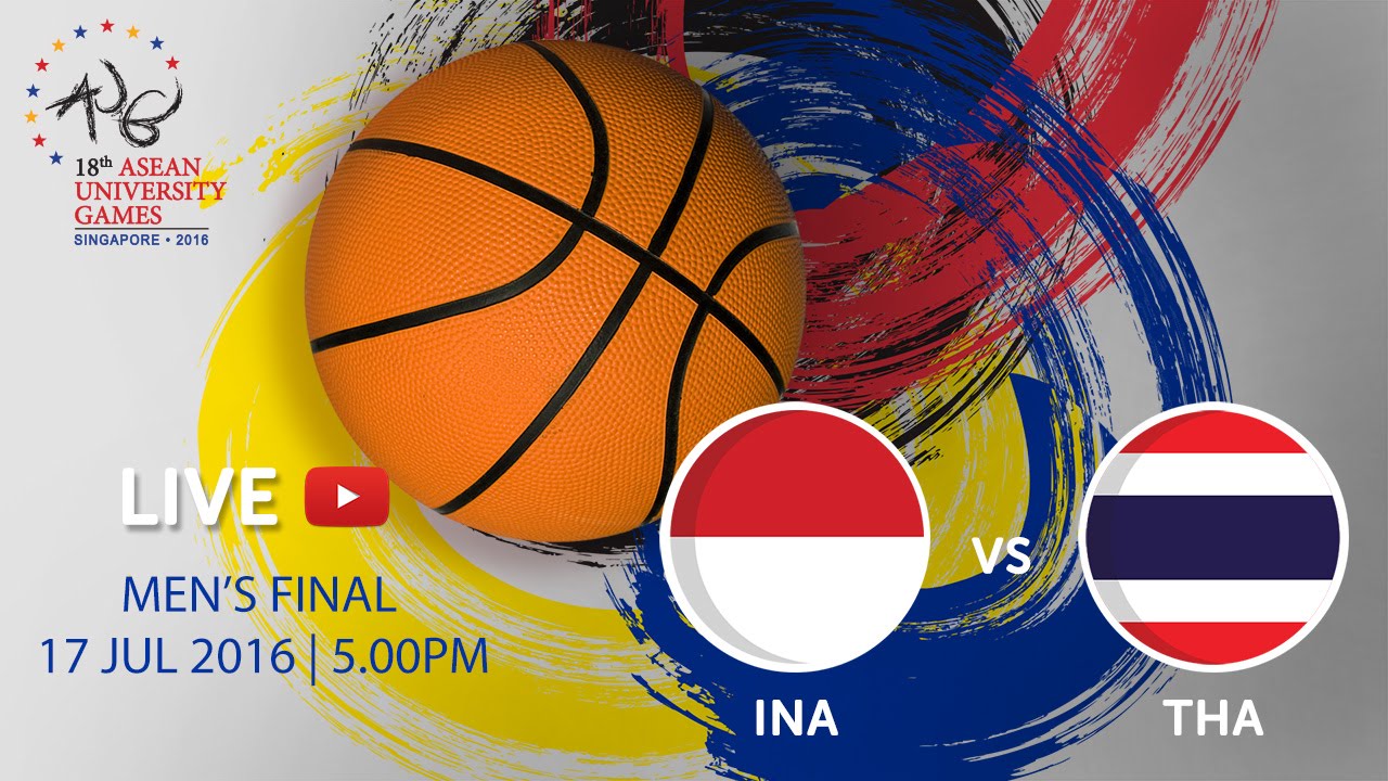 Basketball Men's Final Indonesia vs Thailand | 18th ASEAN University Games Singapore 2016