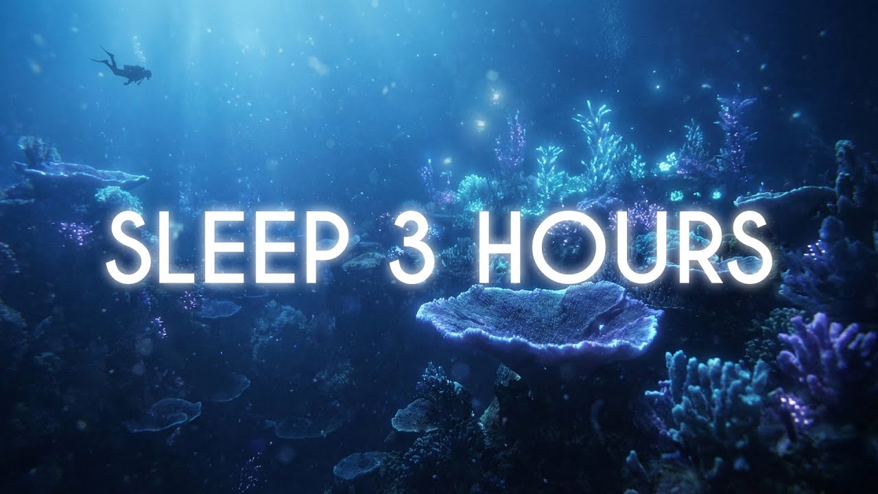 Deep Blue Sea 🌊 3 Hours Sleep Music & Ocean Sounds