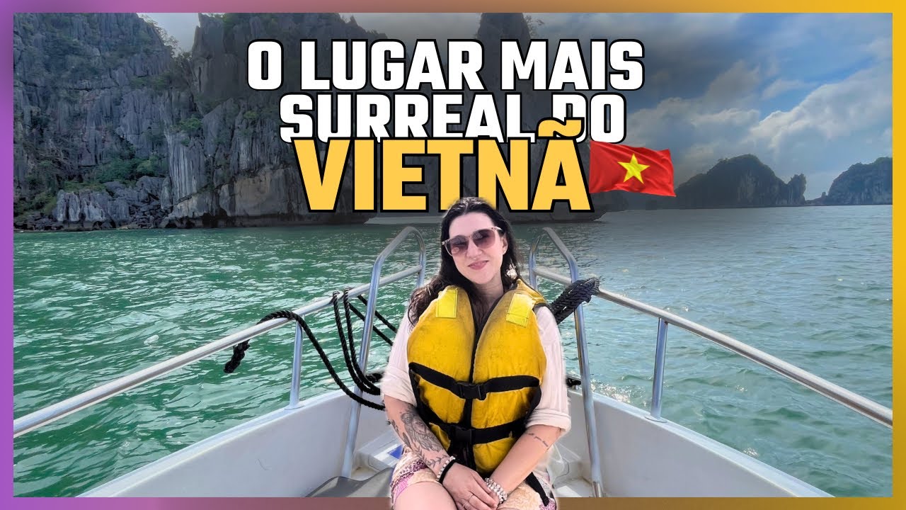 O lugar mais surreal do Vietnã 🇻🇳 | Meu dia em Ha Long Bay