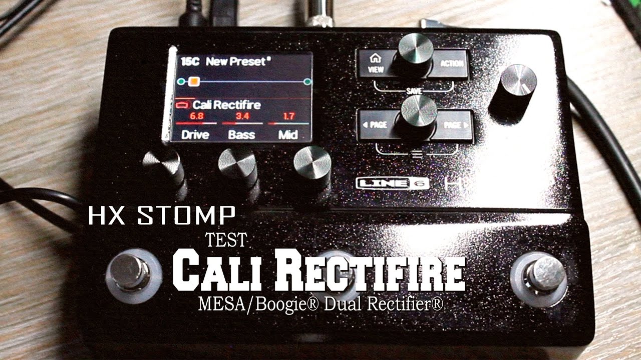 HX STOMP Cali Rectifire test (MESA/Boogie® Dual Rectifier®) amp sim