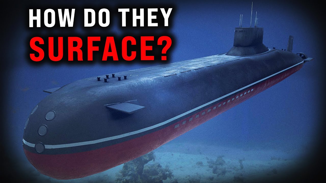 How does a submarine surface?