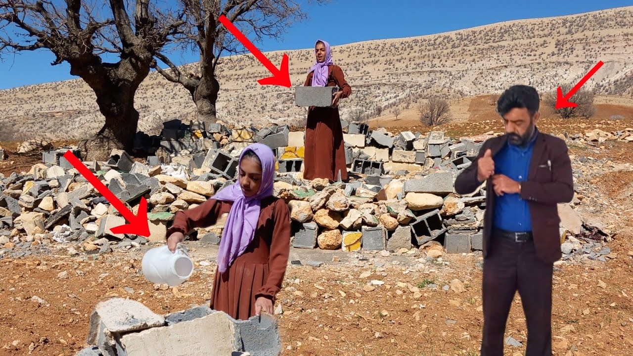 Haditha goes to the hut to water the trees and the engineer goes with Zainab to the city.