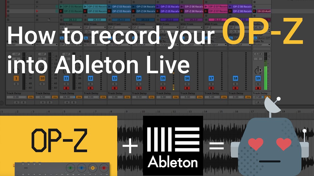How to record OP-Z MIDI and Audio into Ableton Live