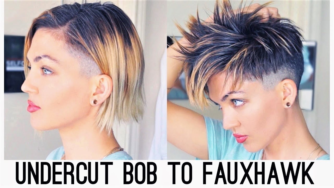 UNDERCUT BOB TO FAUX HAWK