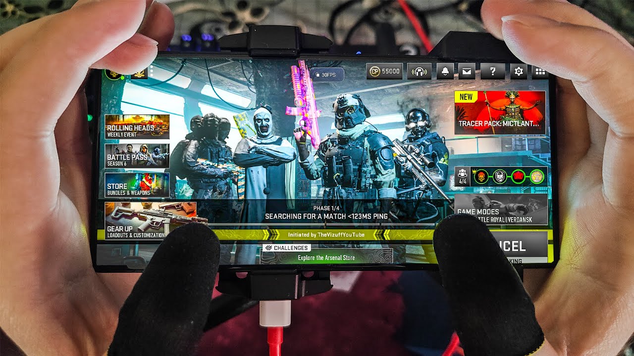 COD MOBILE WARZONE ANDROID HANDCAM ULTRA HD GAMEPLAY