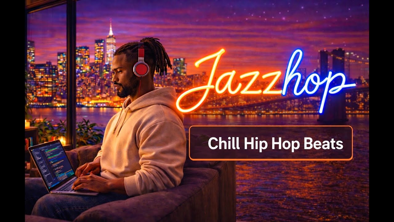 Jazzhop Beats at Sunset 🌇 Chill Hip Hop for Focus, Coding & Creativity | Background Music