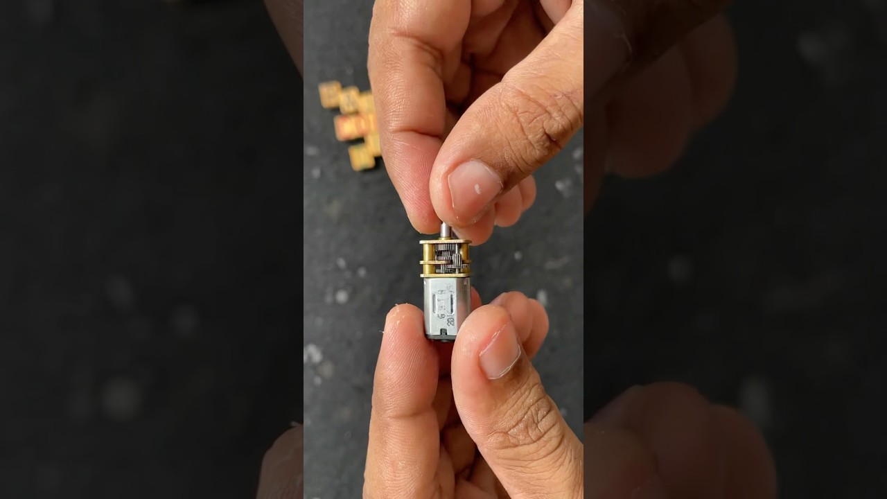 Mini gear motor N20 lift weight easily DIY #gearmotor #dcmotor #diy