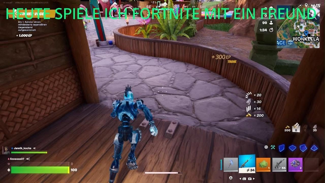 HEUTE SPIELE ICH FORTNITE MIT EIN FREUND