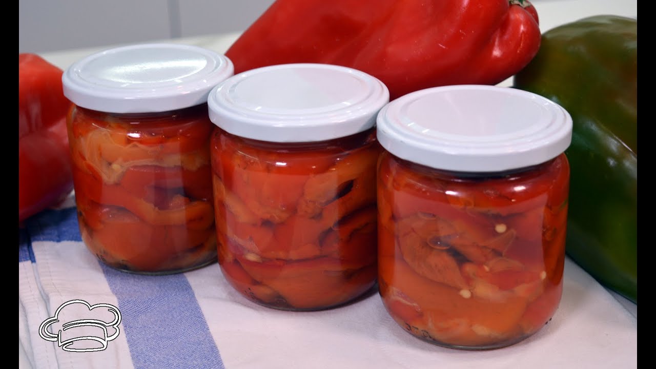 Como hacer conserva de pimientos asados l Cocina familiar TV