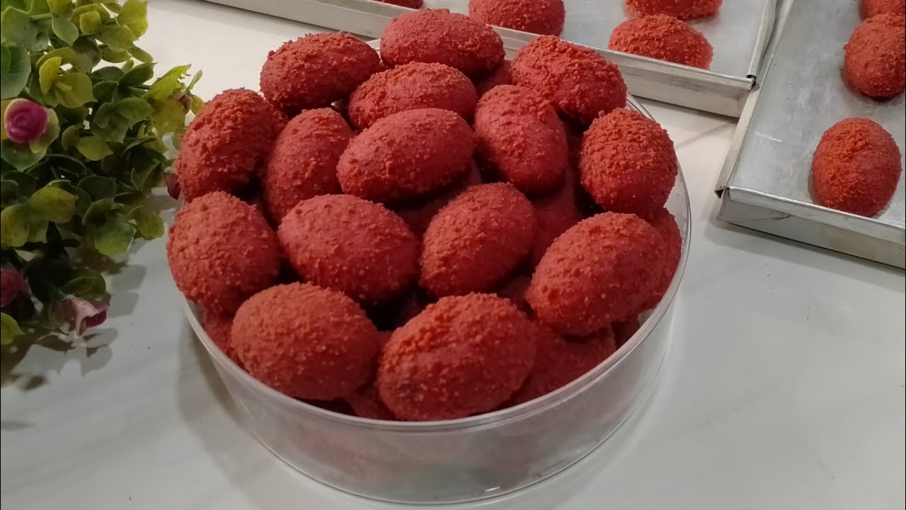 Kue kering lebaran terbaru 2025  red Velvet crumble cookies kaget dengan rasanya enak banget