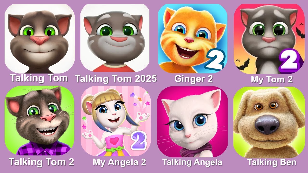 Talking Tom 2025,Talking Tom,Roblox,KPop Demon Hunters,Talking Ben,Talking Angela,My Talking Tom