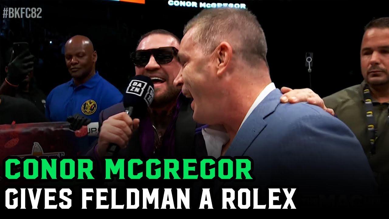 Conor McGregor gifts David Feldman a Birthday Rolex