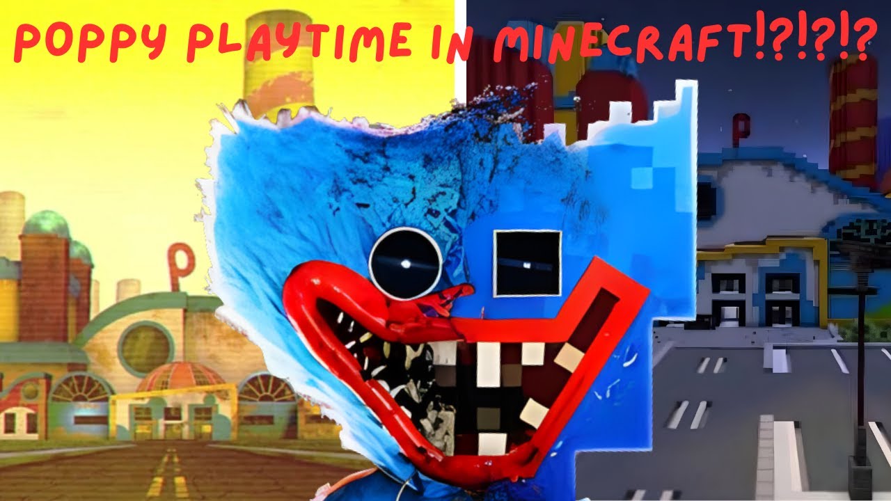 Poppy playtime came into Minecraft!!!!