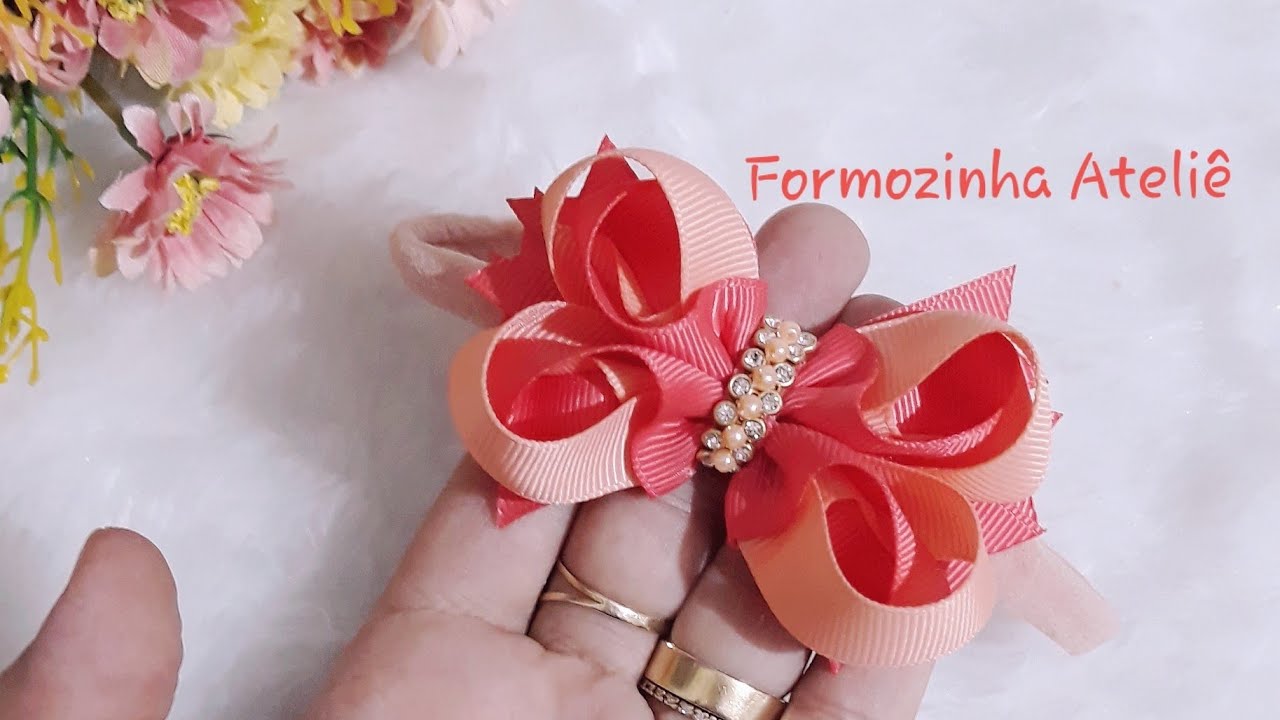 Laço gorgurão boutique  bambolê baby fita n3 - Poly Formozo