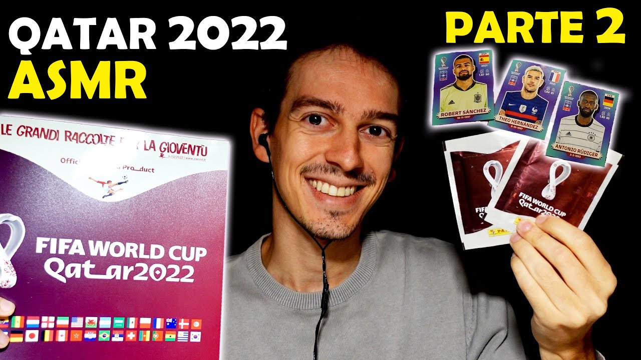 ASMR| 😴Spacchetto Figurine Qatar 2022📕✨Parte 2😴(ITA ASMR)