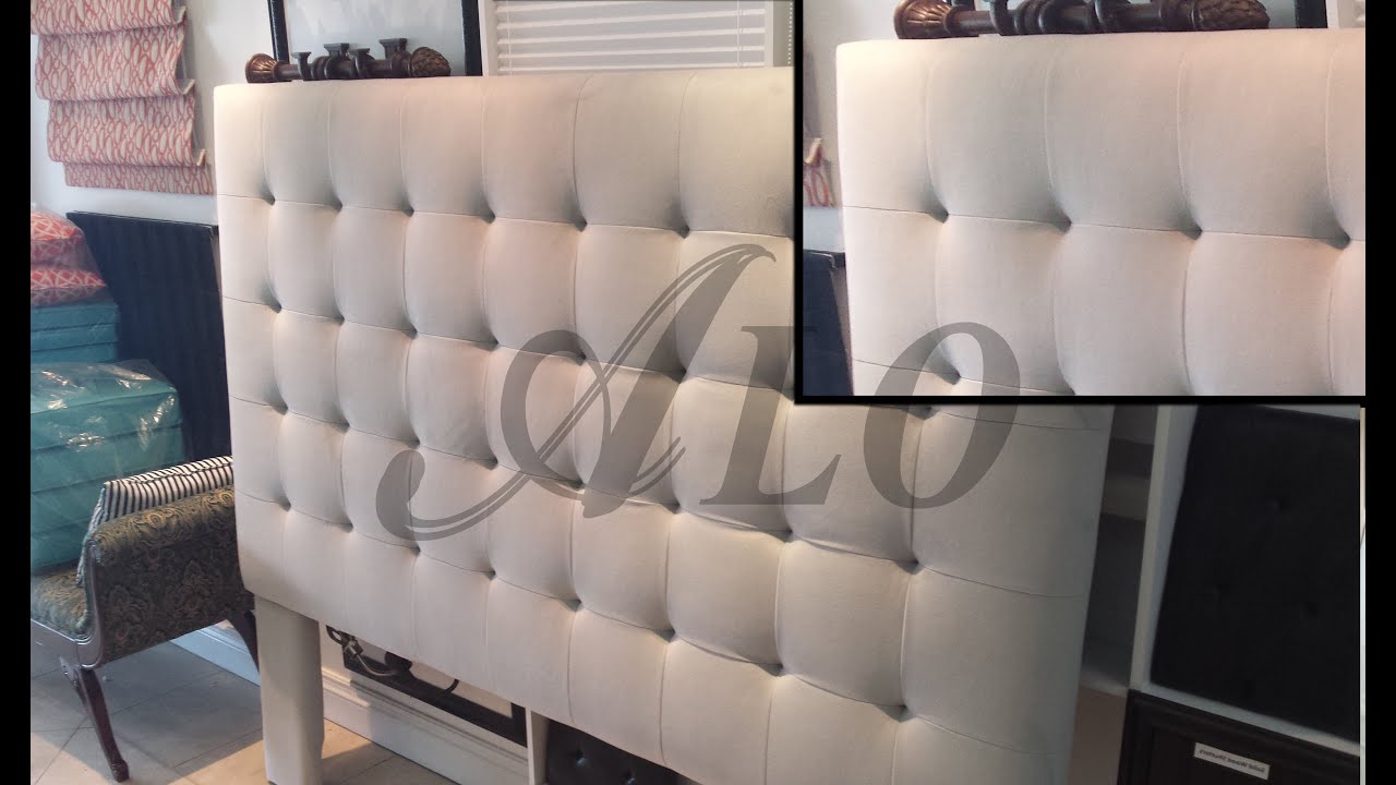 DIY - BUTTONLESS TUFTED HEADBOARD | DIY -  ALO Upholstery