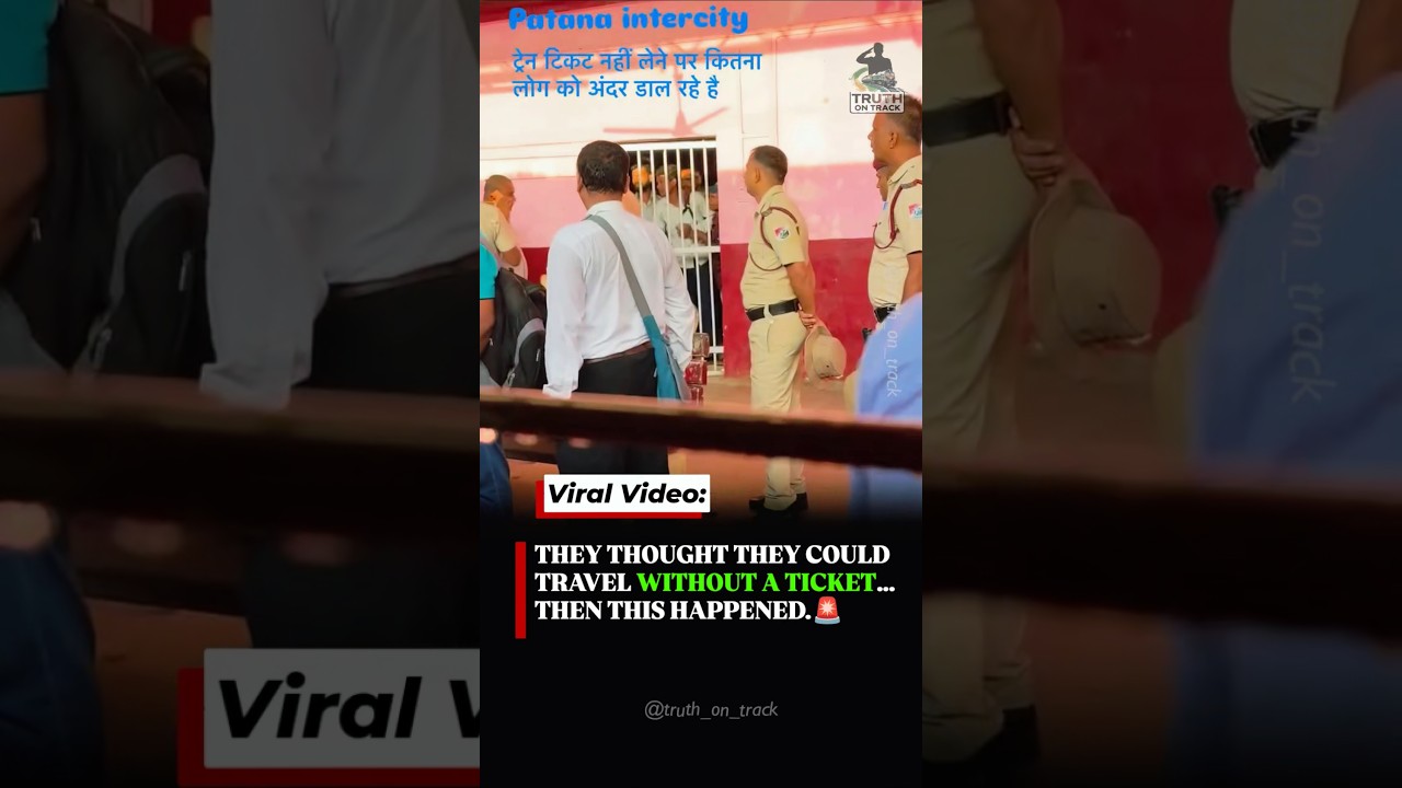 Travelled Without A Ticket? Here&rsquo;s What Can Happen During Railway Checking 🚨 #shorts #indianrailways