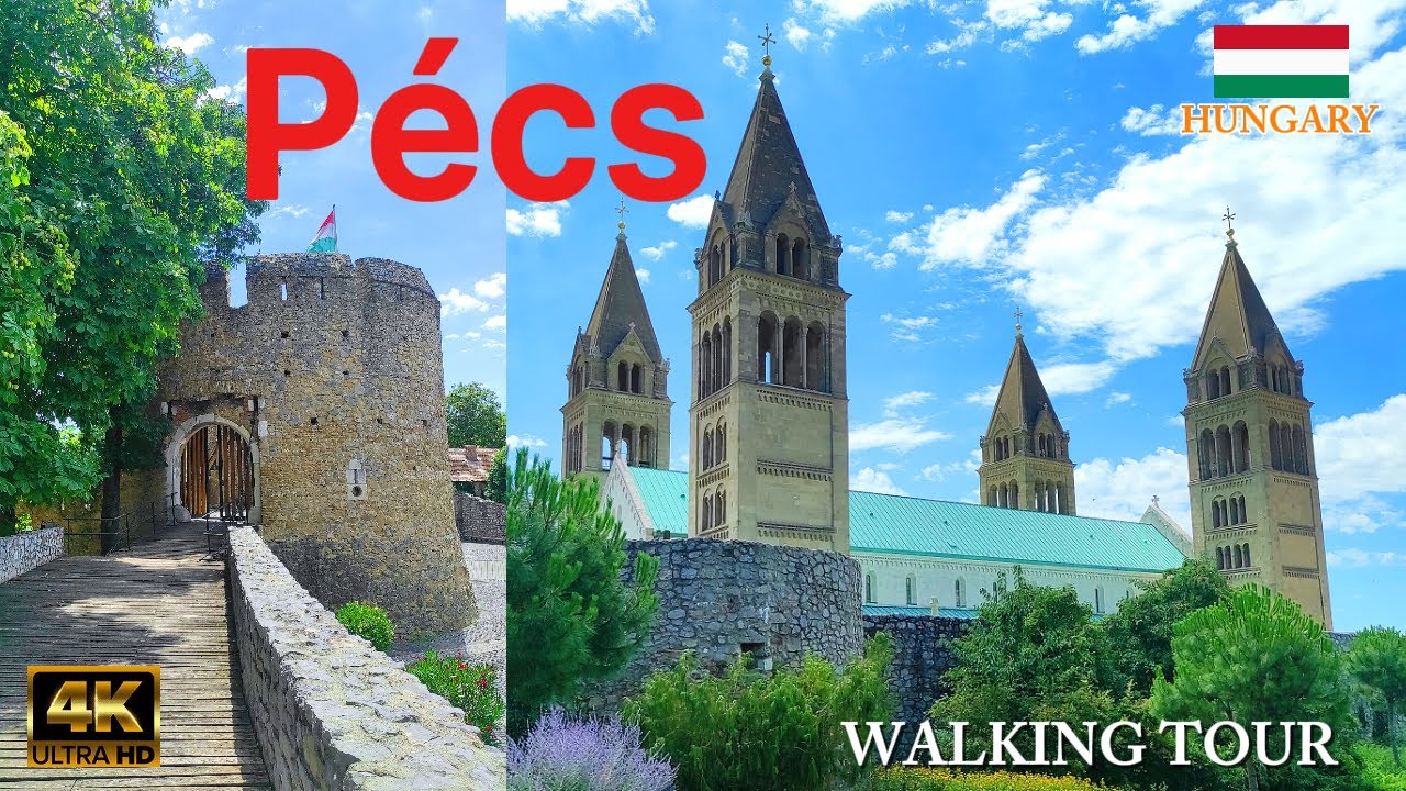 Exploring Pécs: Hungary's Hidden Medieval Gem|4K Walking Tour