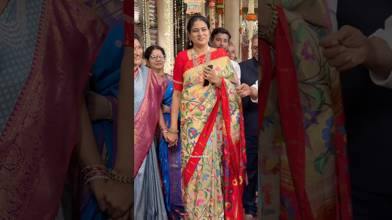 BRS Harish Rao Wife Attended BRS Ex MP Boinapally Vinod Kumar Son Wedding #ytshorts