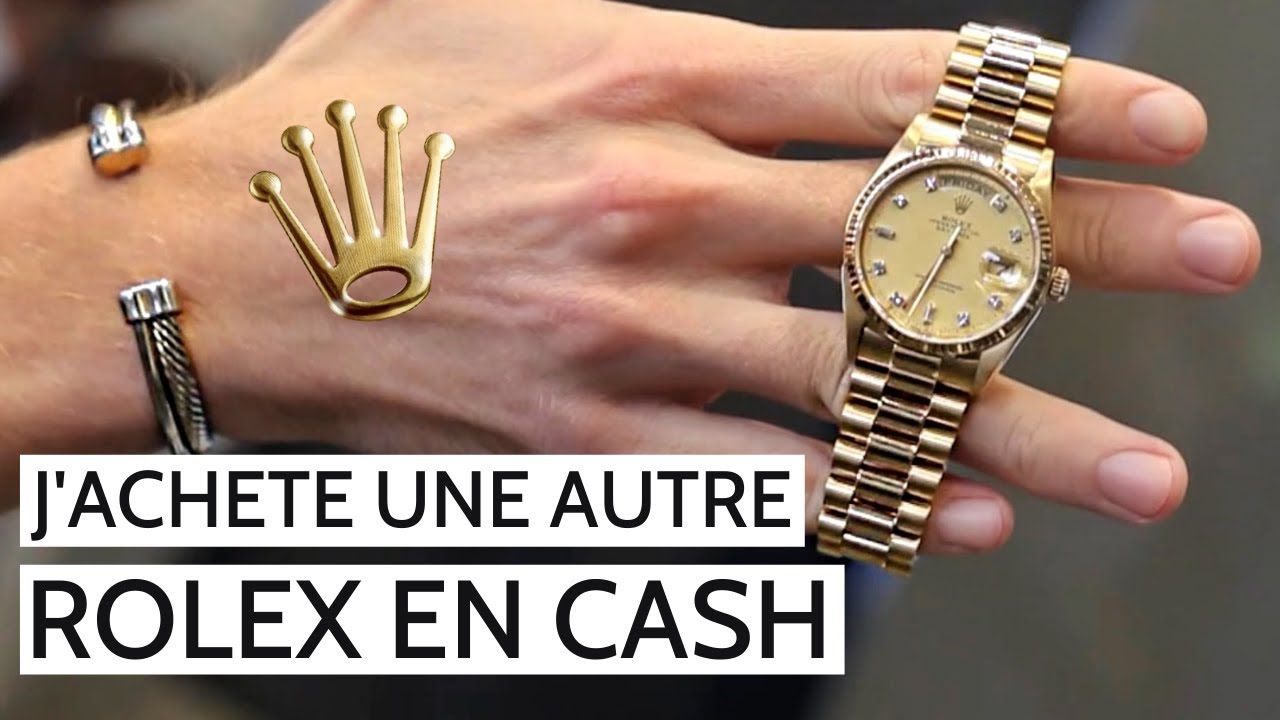 J'ACHETE UNE ROLEX DAY DATE PRESIDENT (OR ET DIAMANTS)