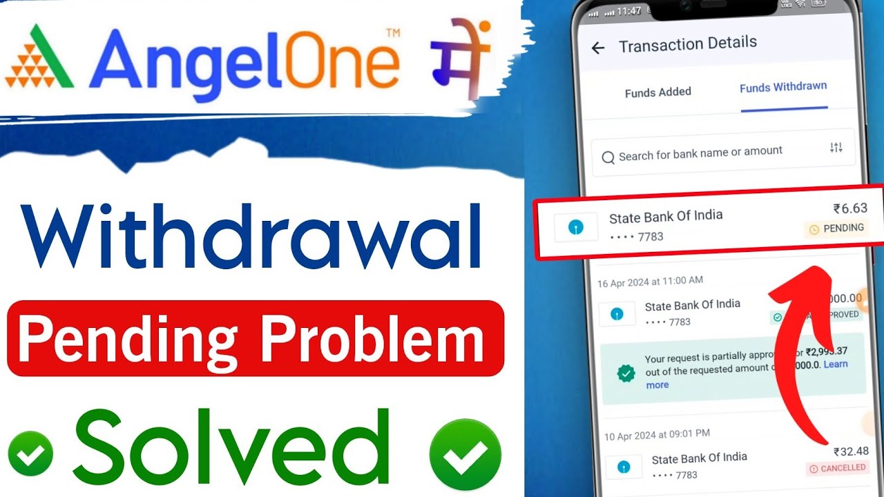 Angel one withdrawal pending problem Solved ✅ | Angel one withdrawal pending | Money Pending