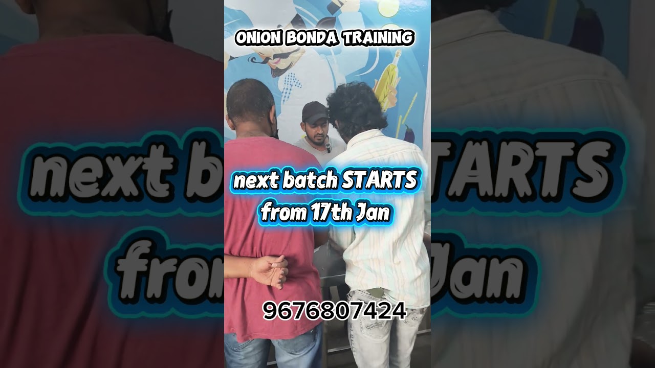 onion bonda training class 