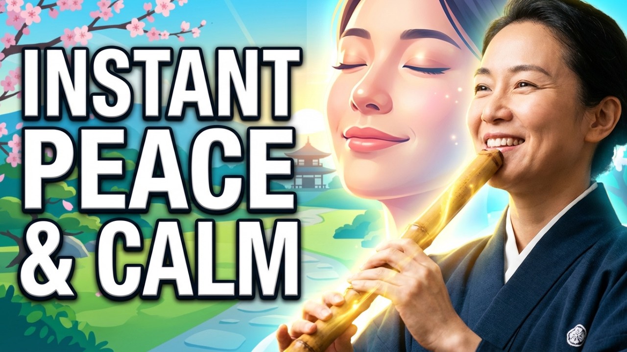 MAGICAL Japanese Shakuhachi Flute Music for HEALING | 座禅 | Japanese Relaxing Music