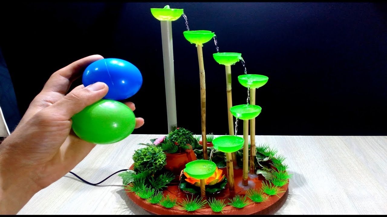 How to make Tabletop Fountain used small Plastic Balls