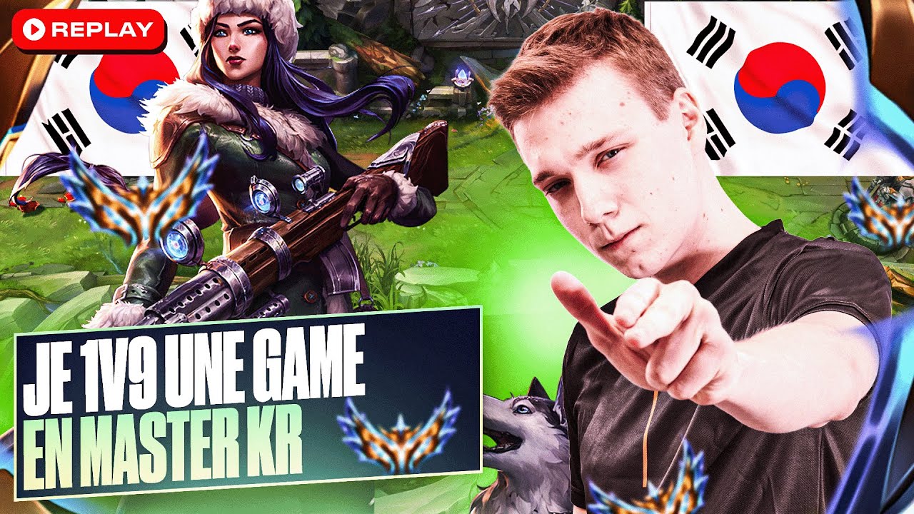 JE 1V9 UNE GAME DE FOU AVEC CAIT - Caitlyn Vs Ezreal KR#3