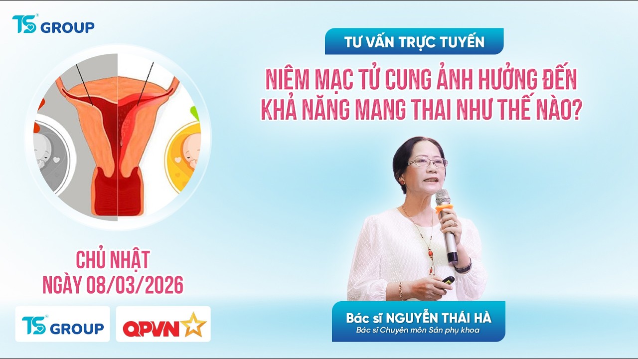 QPVN: NIÊM MẠC TỬ CUNG ẢNH HƯỞNG ĐẾN KHẢ NĂNG MANG THAI NHƯ THẾ NÀO? (TƯ VẤN TRỰC TIẾP 08.03.2026)