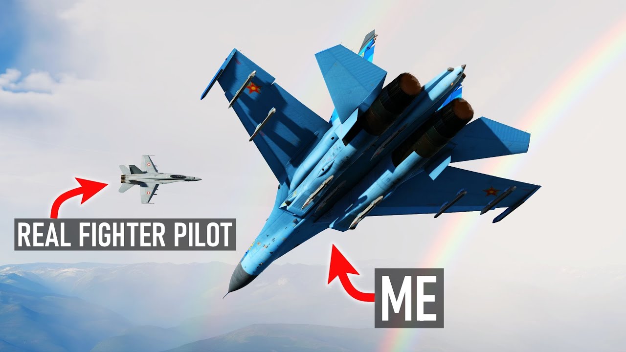 Почему настоящий лётчик-истребитель проиграет игроку DCS | Су-27 против F/A-18C