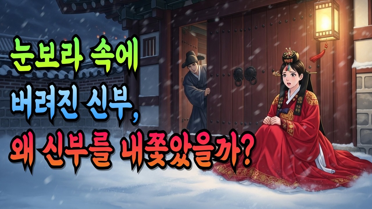 눈 내리던 첫날밤 아내를 쫓아낸 남자… 세월이 흐른 뒤 밝혀진 진짜 이유 (조선 인생 이야기)