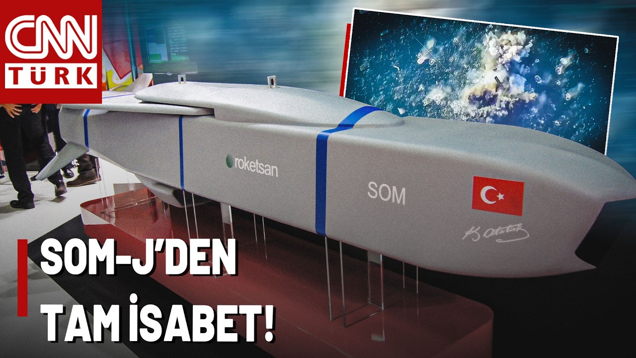 İşte T&uuml;rkiye'nin Durdurulamayan F&uuml;zesi! Milli Seyir F&uuml;zesi SOM-J Hedefi Tam İsabetle Vurdu