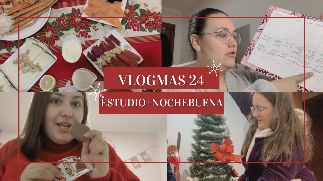 VLOGMAS 24🎄// Estudiando en nochebuena, problemas con el coche, montando el &aacute;rbol a &uacute;ltima hora...